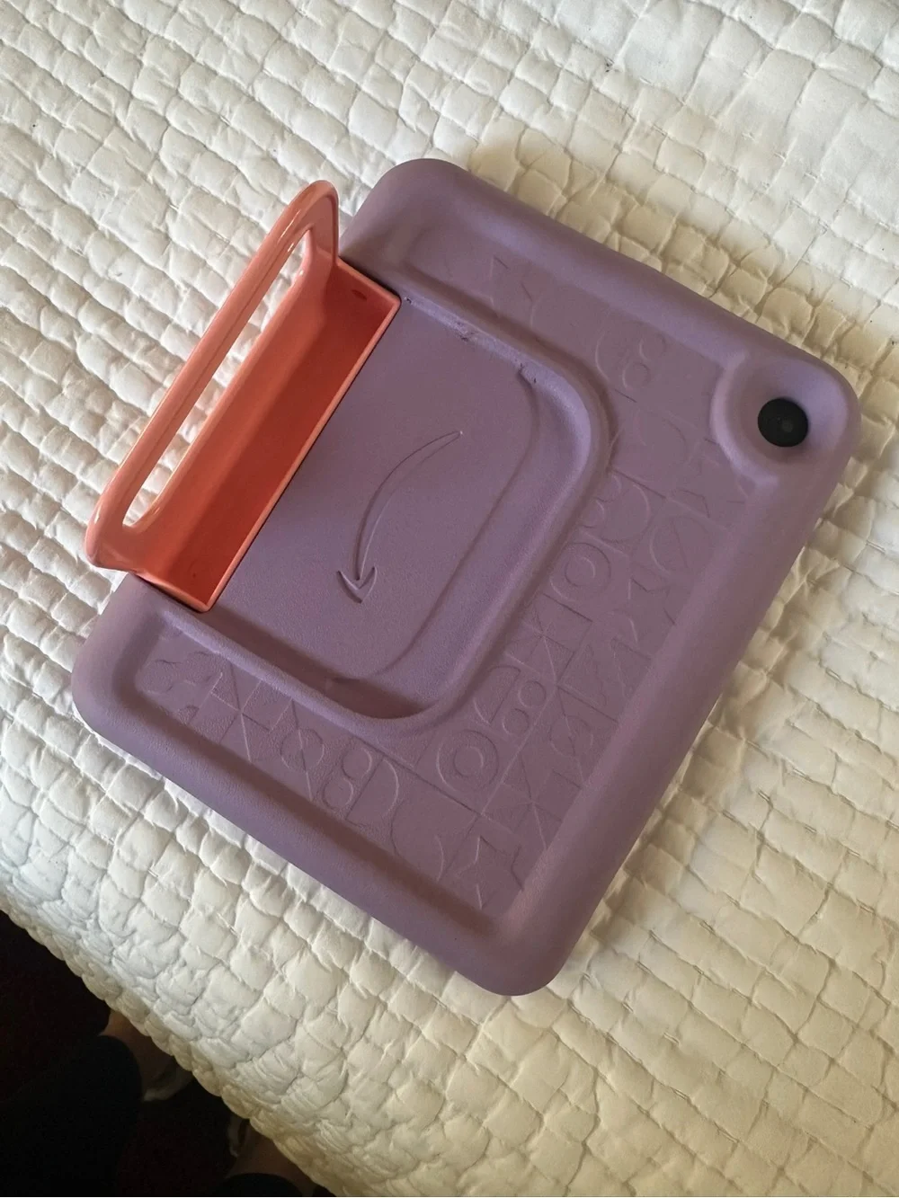 Kid-Friendly Purple Tablet with Pink Handle - Amazon